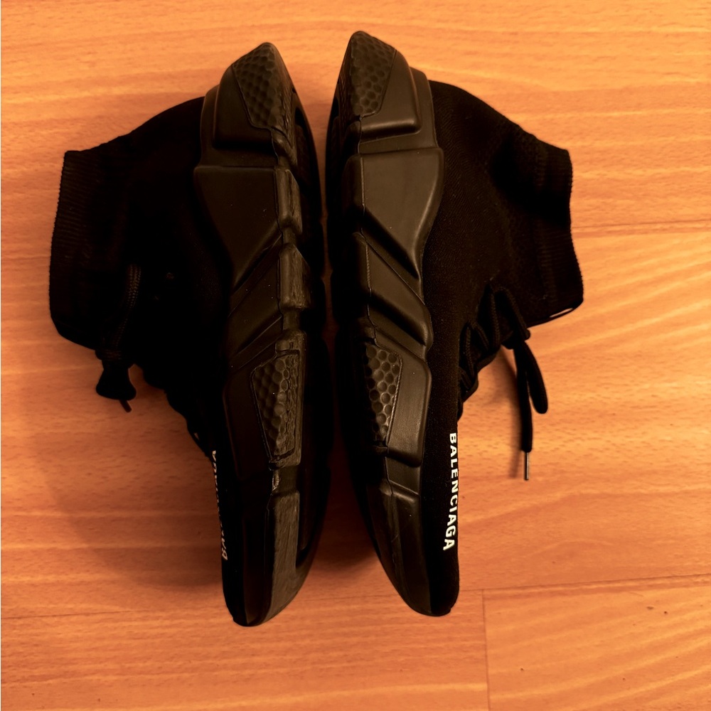 Must go Moving sale! Balenciaga Speed Recycled Knit Sneakers Black - Picture 10 of 11